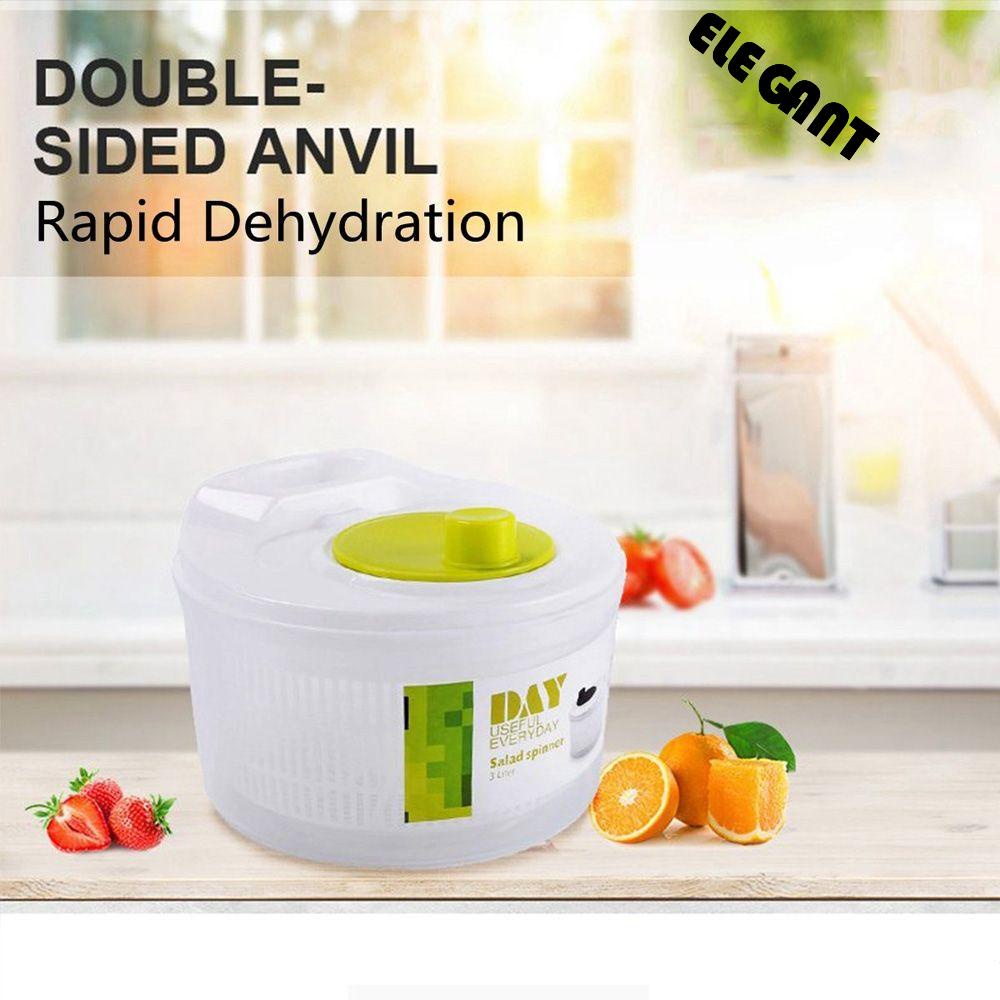 [Elegan] Salad Spinner Dehidrator Multifungsi Yang Berguna Cuci Drain Rak Penyimpanan Keranjang Buah