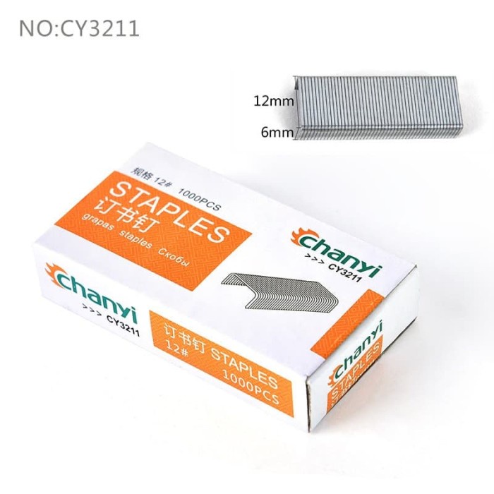 

ARS04 Isi Staples 12mm X 6mm/Chanyi CY-3211