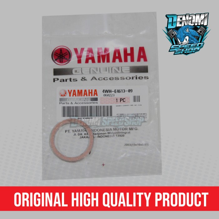 Packing Paking Gasket Perpak Knalpot Atas Yamaha F1ZR FIZR F1Z FIZ R Force 1 Original YGP 4WH-E4613-09