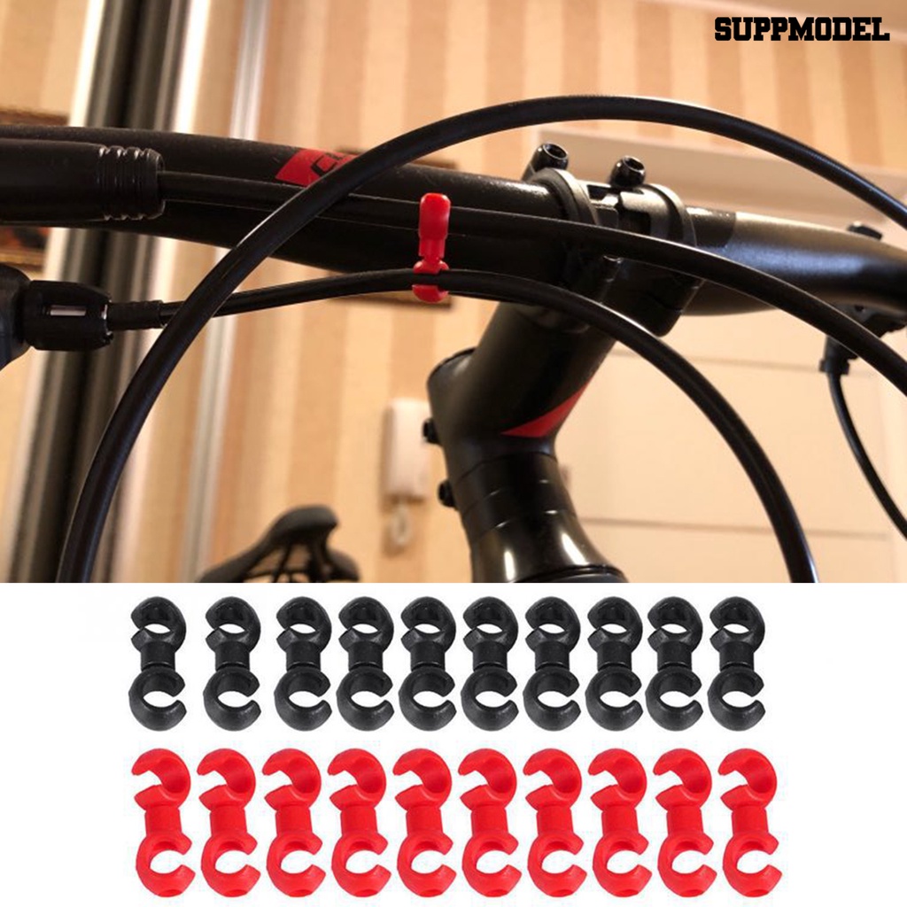 [SM]10Pcs Gesper Sepeda Mudah Bongkar Pasang Instalasi Cepat Mini Ramah Lingkungan Efisiensi Tinggi Layout Wajar Resin Garis Sepeda Pipa Gesper Sepeda Pasokan