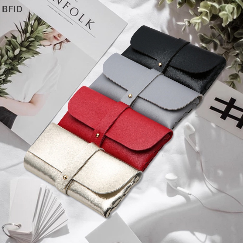 [BFID] Kotak Kacamata Wanita Kulit Lembut Tas Kacamata Fashion Portable Kotak Penyimpanan Kacamata Aksesoris Eyeglasses Case Sunglasses Bag [ID]