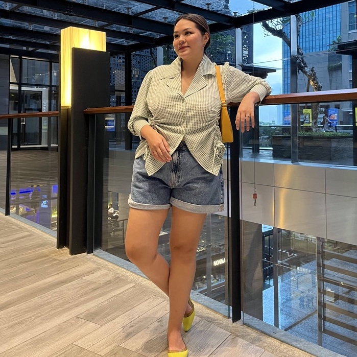[Ms Daisy x Jourimanzky] Joy Ruched Gingham Top / Atasan Wanita