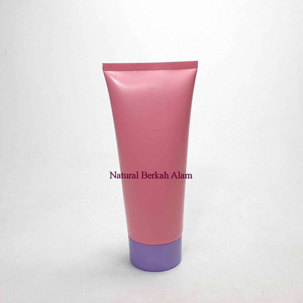 Tube Kosong 200 Gr Pink 50 X 150 Tutup Ulir Flat   / Tube Plastik / Tube Kosmetik / Tube Salep / Tub