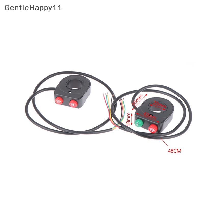 Gentlehappy Motor ATV 22mm Stang Klakson Dan Lampu Depan Kombinasi Tombol Saklar Motor Sein Modifikasi Aksesoris Headlight Switch Motor Vehi Listrik