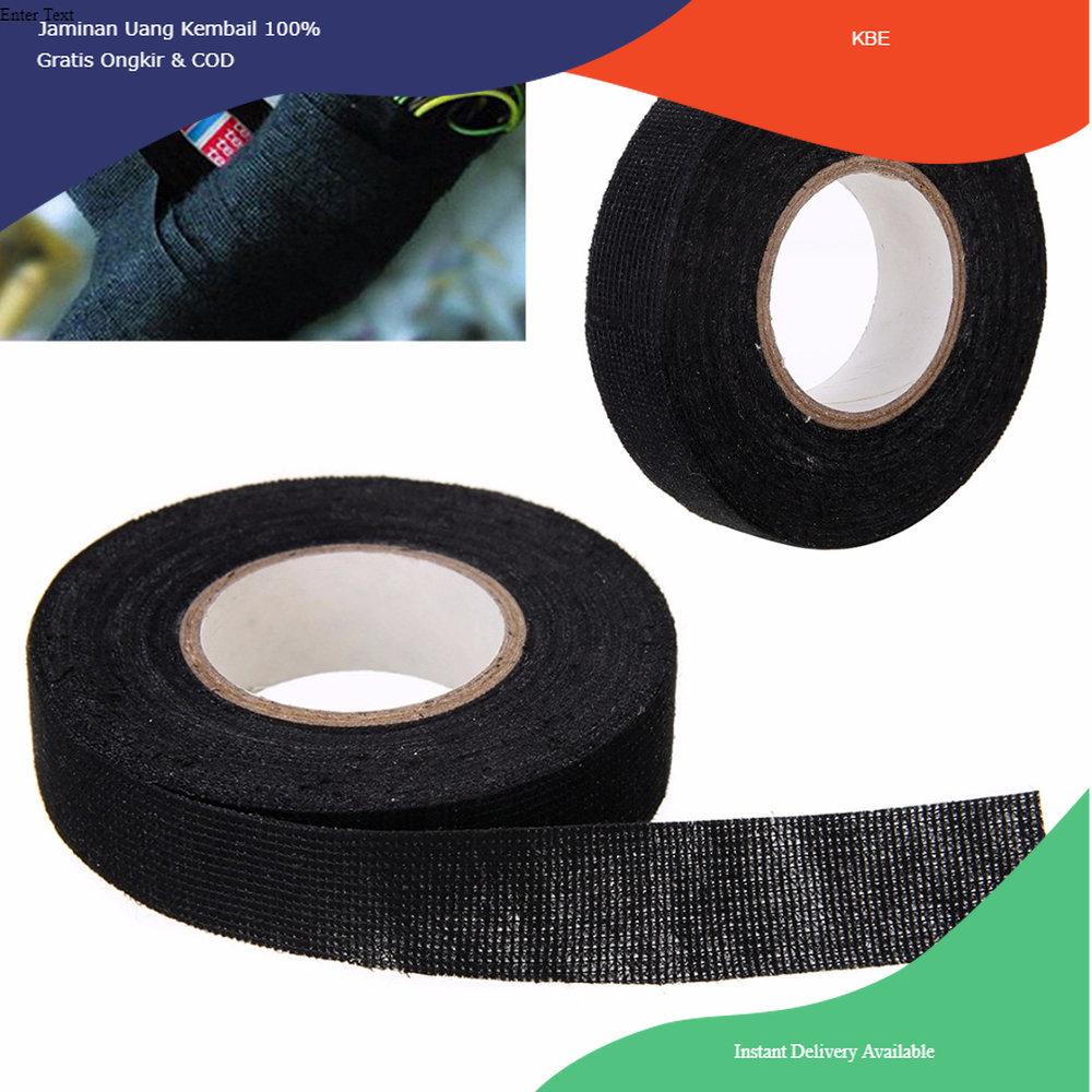 

Alat Perekat Mayitr AG Lakban Kabel Listrik Adhesive Cloth Wiring Tape 19mm - BI298 - Black Viral