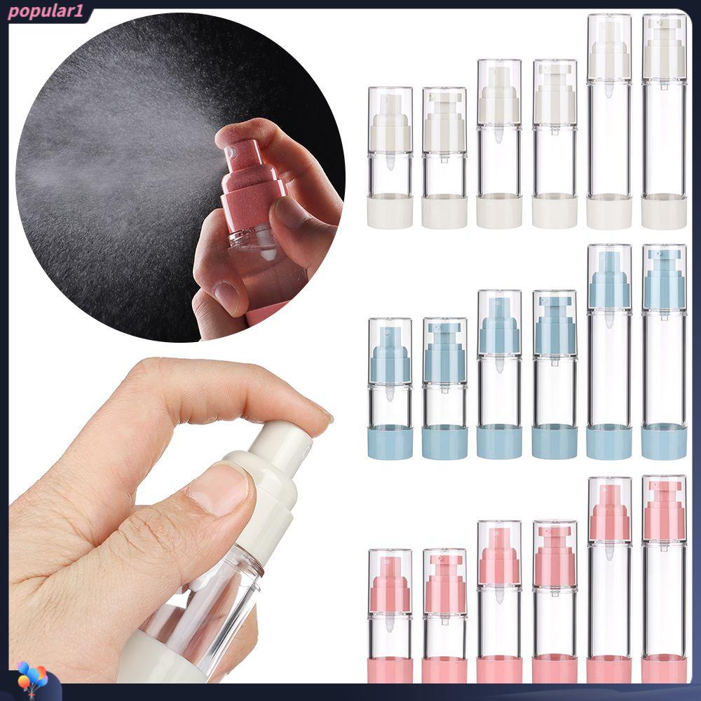 POPULAR Populer 15 /30 /50ml Botol Isi Ulang Portable Skin Care Squeeze Pump Vacuum Bottles