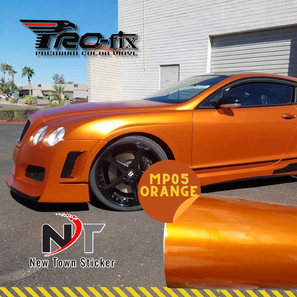 SKOTLET PROFIX ORANGE METALIK ( LEBAR 45 CM X PANJANG 1 METER ) skotlet orange metalik orange candy 