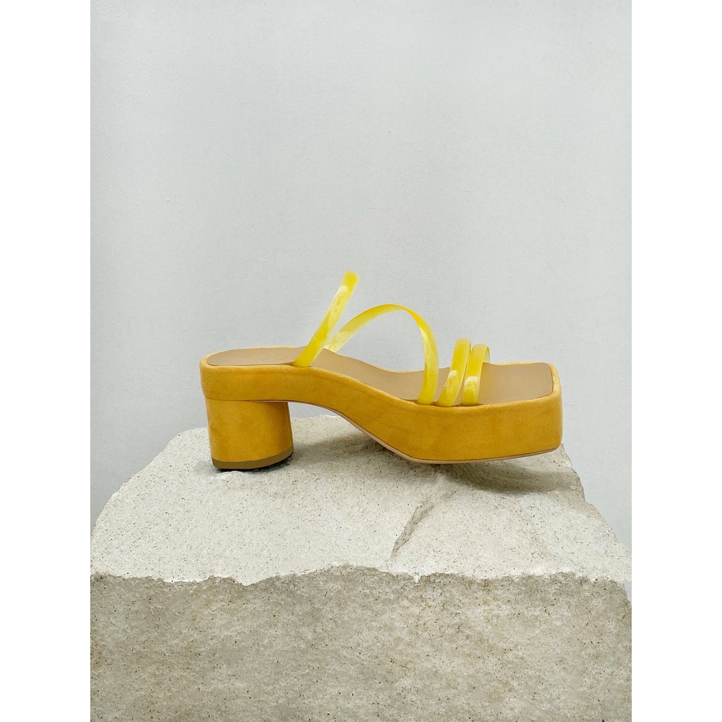 WATT Citrus Platform Heel - Yellow