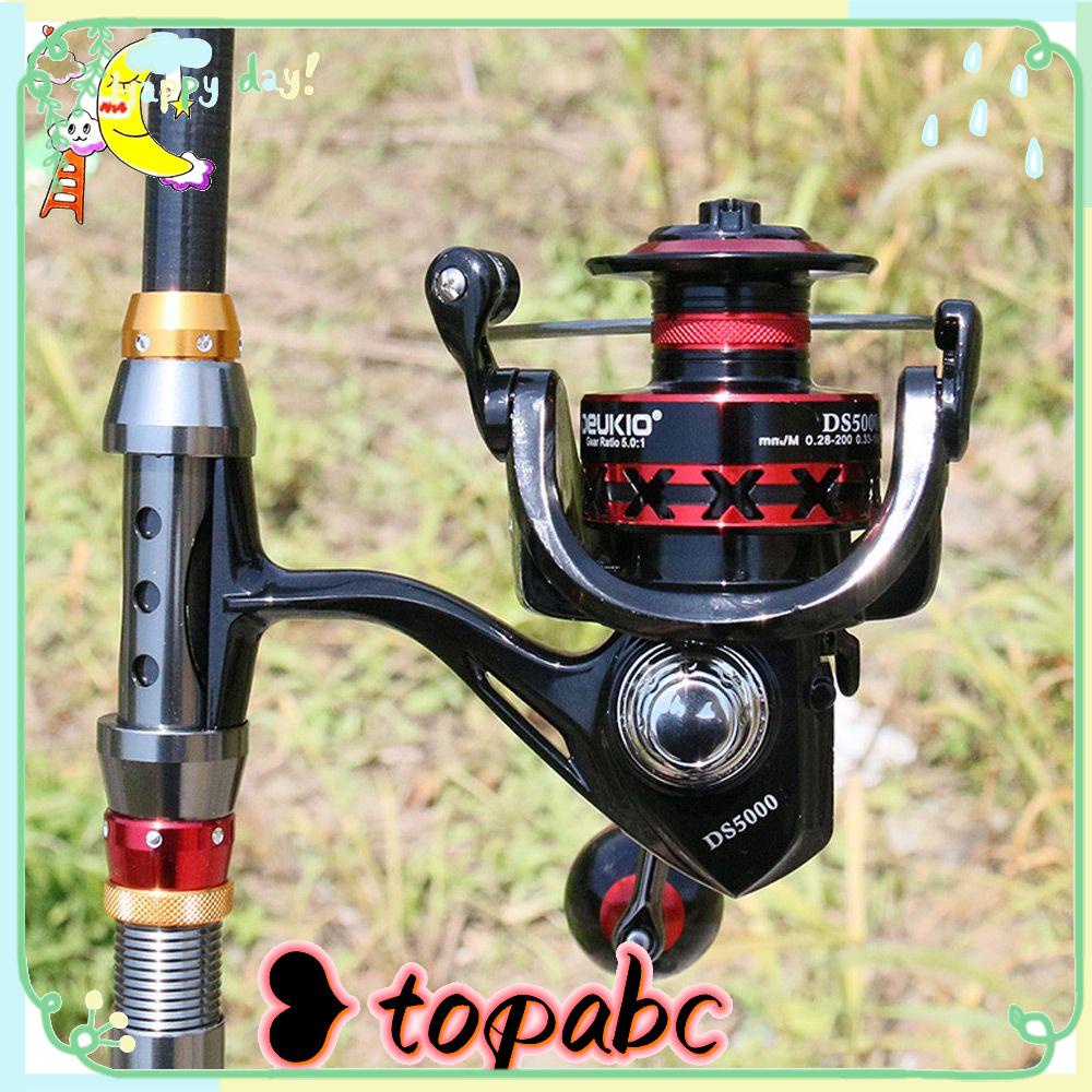 TOP Spinning Fishing Reel Outdoor Sport Metal Grip Alat Pancing Camping Roda Logam