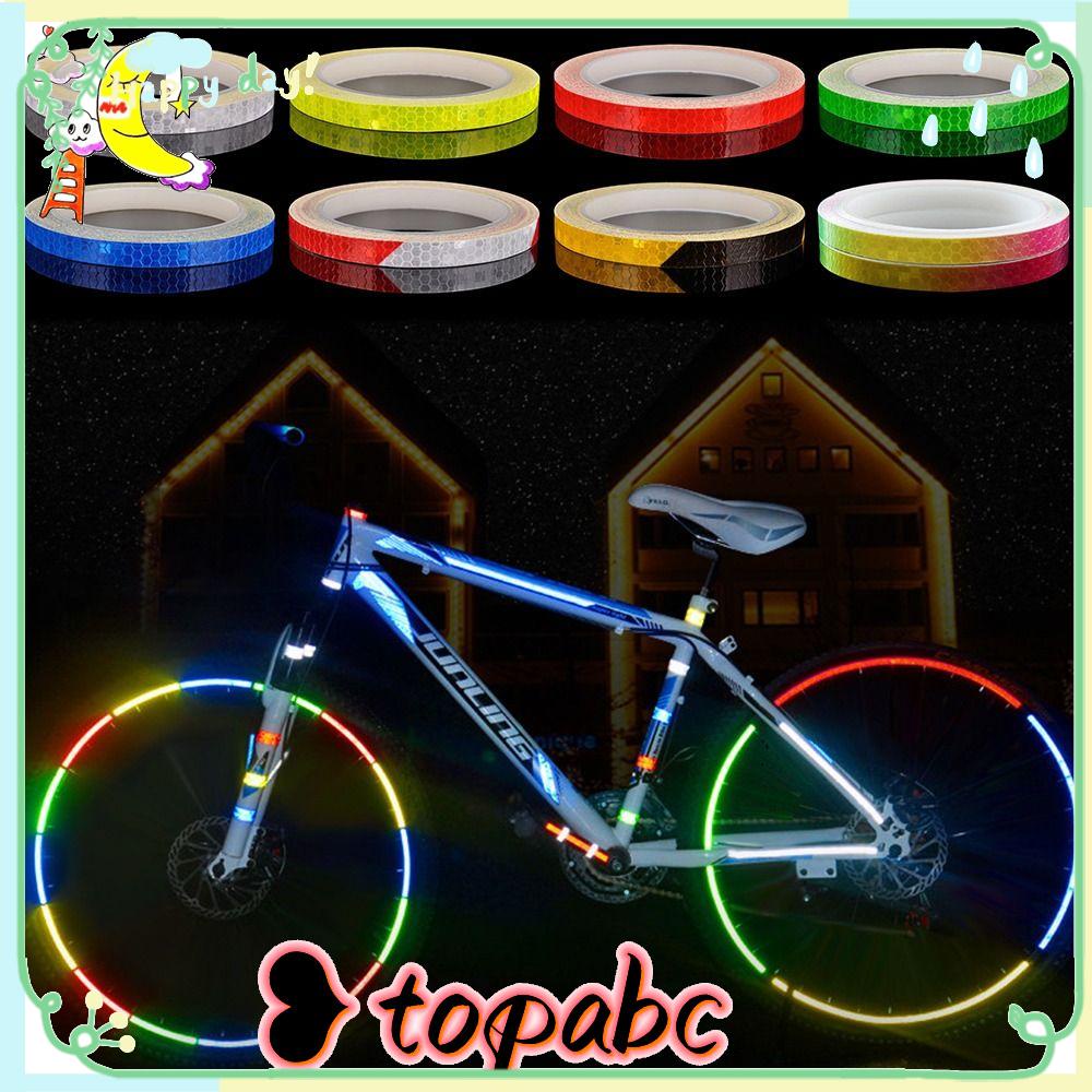 TOP Tape Tape Tape Reflektif Sepeda Film Self Adhesive Warning Tapes Stiker Reflektif Strip Peringatan Keselamatan