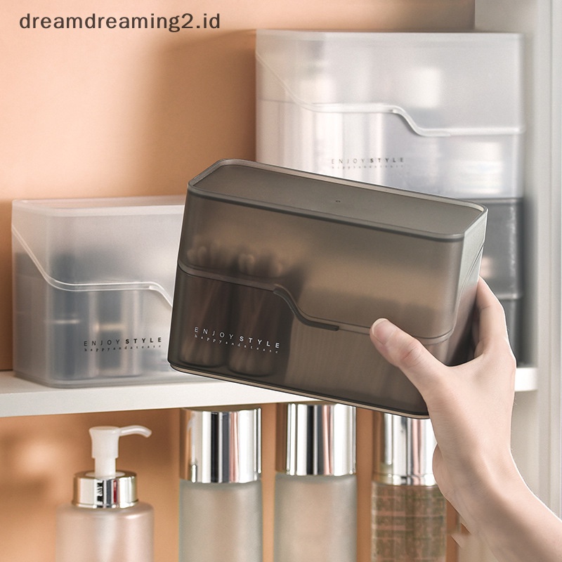 (drea) Kotak Penyimpanan Kosmetik Makeup Organizer Dengan 2laci Case Brush Lip Holder //