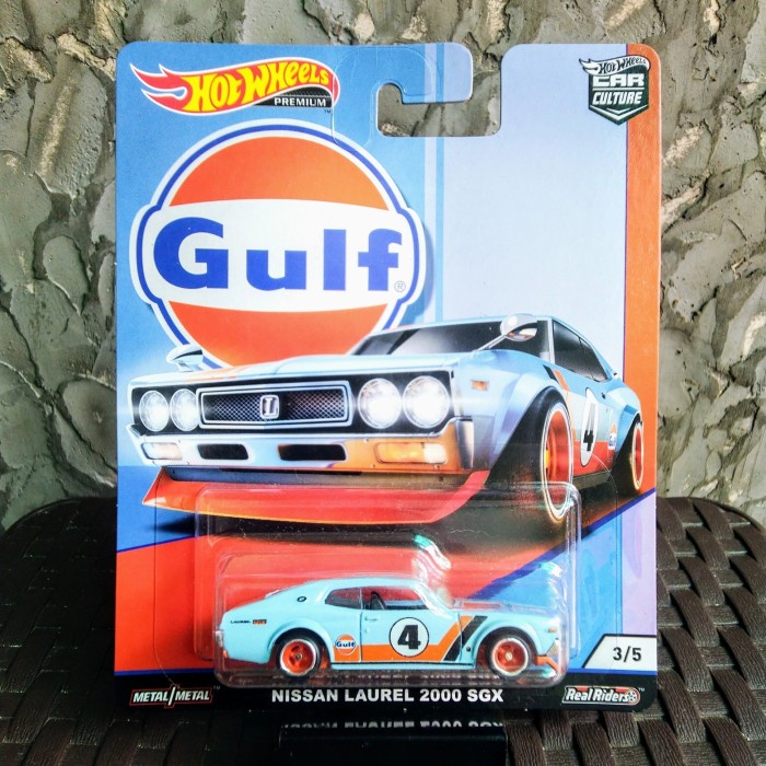 HOT WHEELS PREMIUM CC Gulf OV Nissan Laurel 2000 SGX