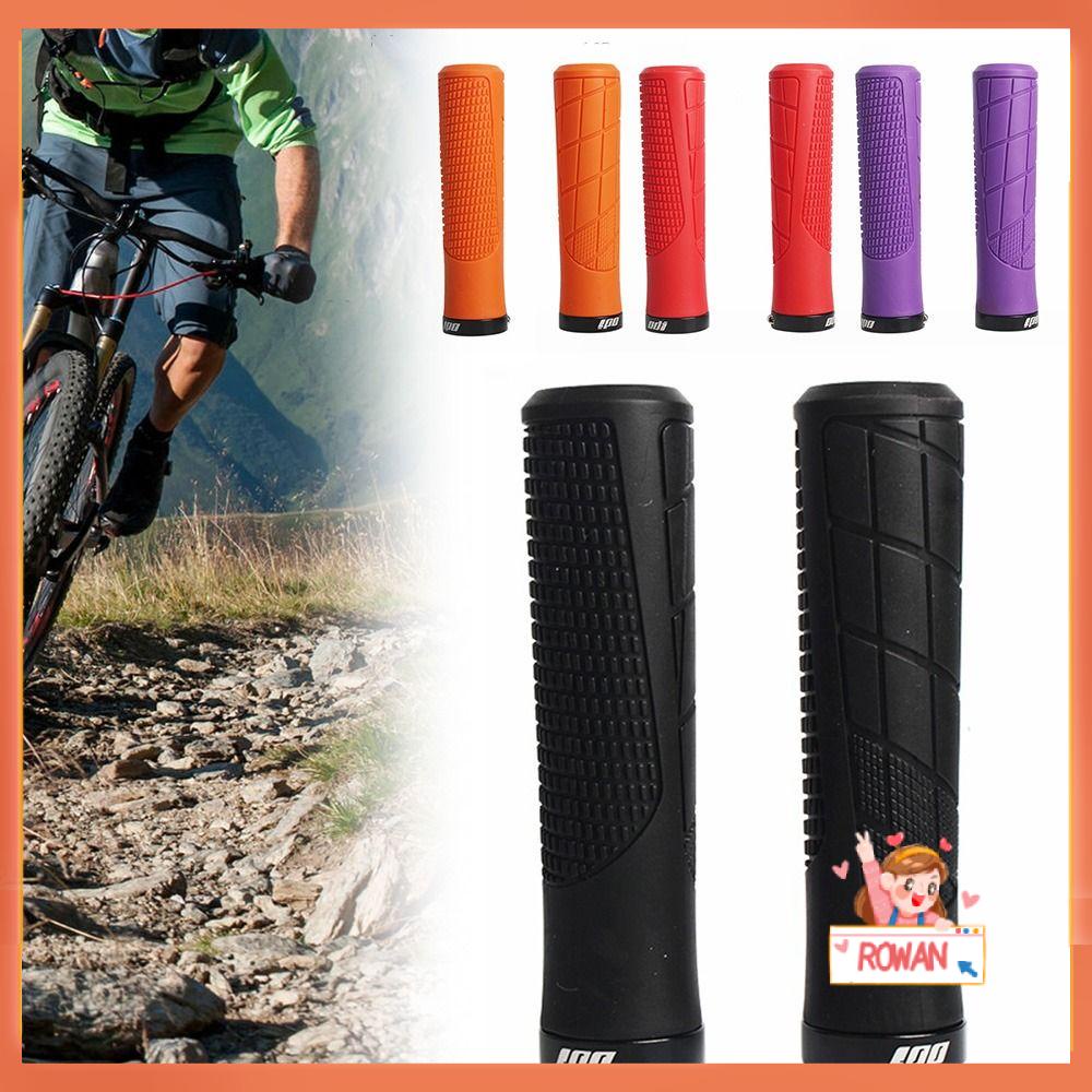 R-FLOWER Grip Sepeda Anti Selip Peralatan Sepeda MTB Locking Grips Casing Cover