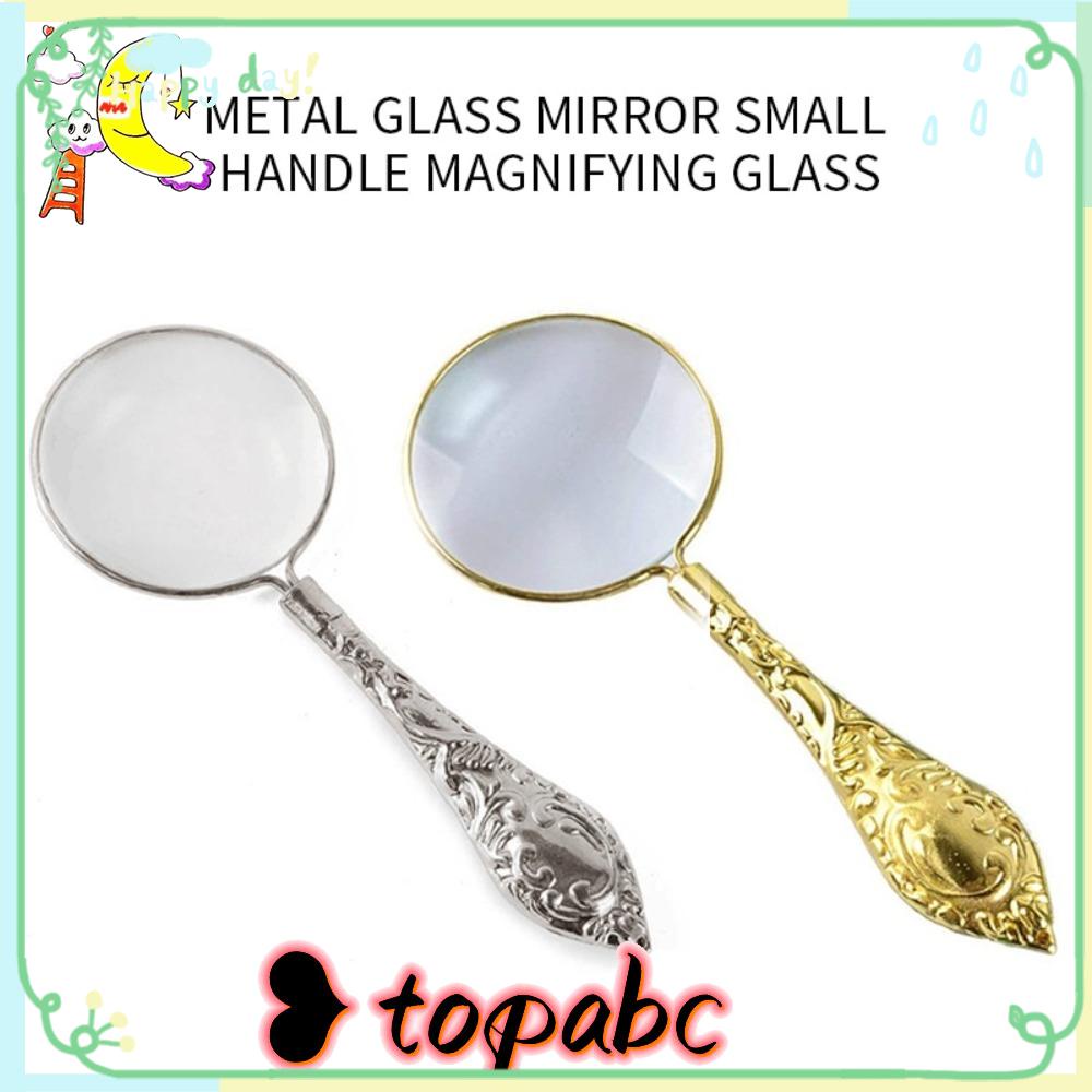 TOP Magnifying Glass Portable 5X Lensa Kaca Genggam