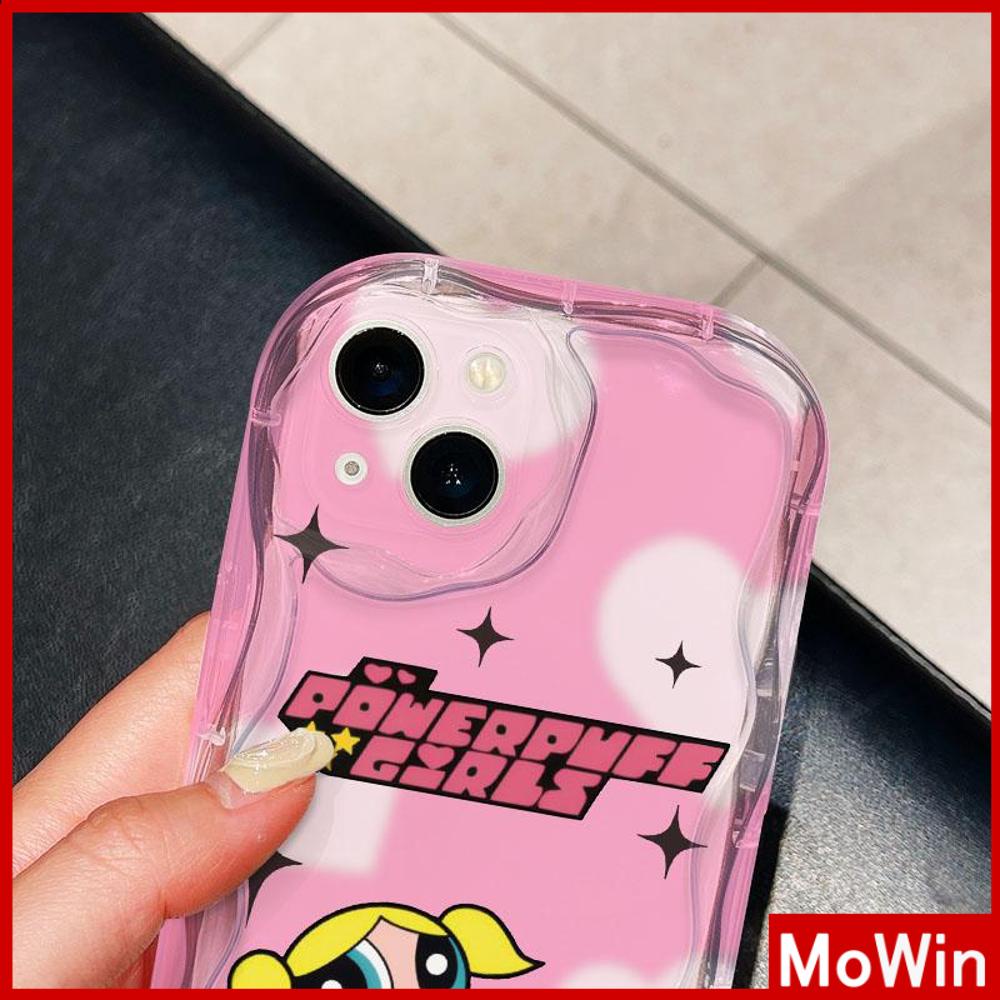 Case iPhone 14 Pro Max iPhone Case 3D Tepi Melengkung Gelombang Bening Phone Case TPU Airbag Tahan Guncangan Kamera Case Gadis Kecil yang Lucu Kompatibel dengan iPhone 13 Pro Max 12 Pro Max 11 Xr Xs 7 8
