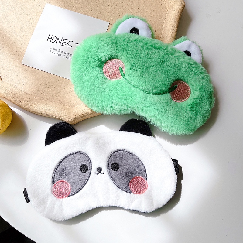 Official Eye Mask Tidur Pemadaman Tidur Es Tidur Masker Mata Masker Mata Anak-Anak Lucu Tidur Khusus Pria dan Wanita Panda Lucu