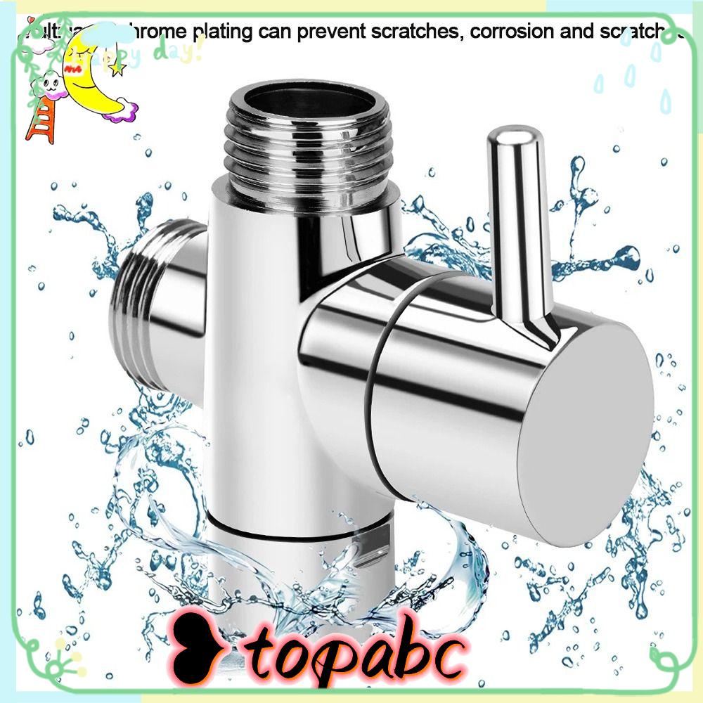 TOP Diverter Valve Fixed Spray Head Diverter Adjustable Hand Held Showerhead Shower Diverter Valve Shower Head Diverter Valve Pemisah Air 3arah