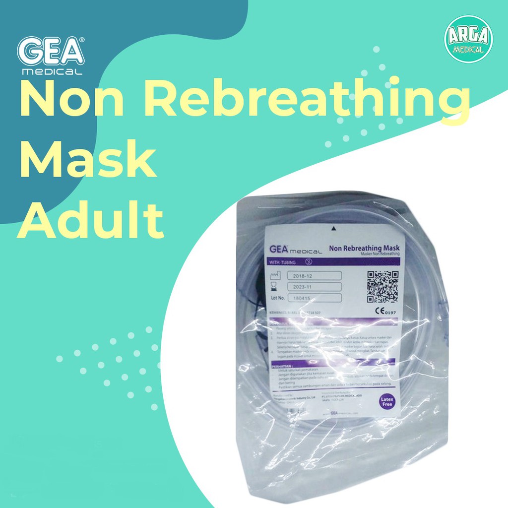 Non Rebreathing Mask GEA / Masker Non Rebreathing GEA / NRM