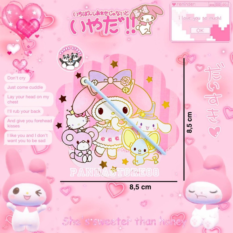 Buku Notes Sanrio Premium Quality Cinnamonroll Kuromi Melody