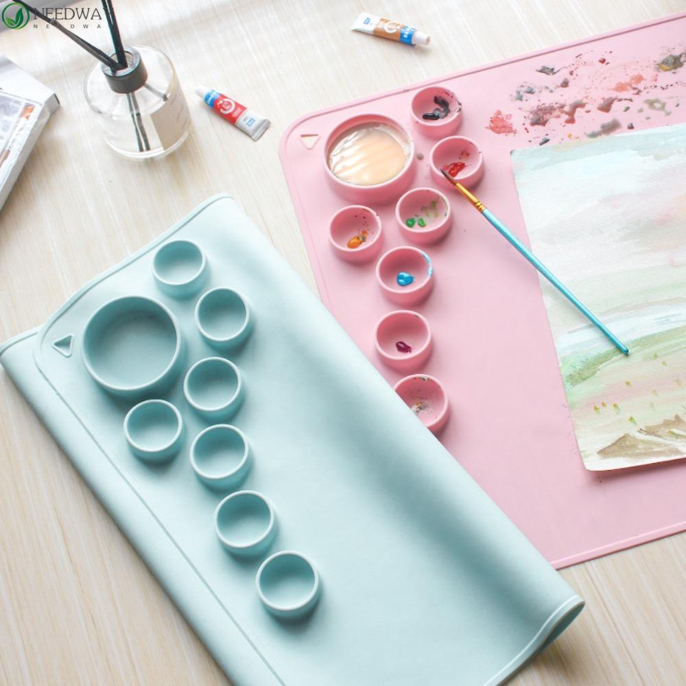 NEEDWAY Needway Papan Gambar Graffiti Untuk Tk Alat Lukis Multifungsi Papan Lukisan Minyak Drawing Toys Crafting Tool Silicone Painting Mat