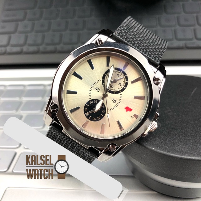 Jam Tangan Pria Sport Korea Quartz Analog Fashion Korea / Jam Tangan Pria Olahraga Chrono Import / Jam Tangan Cowok Karet Banjarbaru Banjarmasin Martapura  JT4