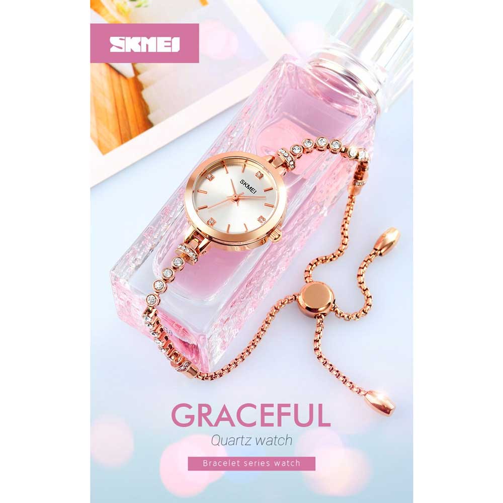SKMEI ORIGINAL 1854 gelang serut Jam Tangan Wanita