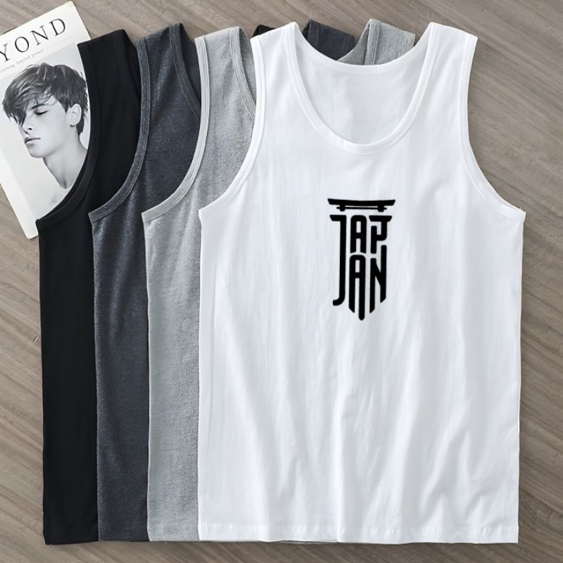 Kaos Singlet Pria Singlet Pria Dewasa Cotton Combed JAPAN