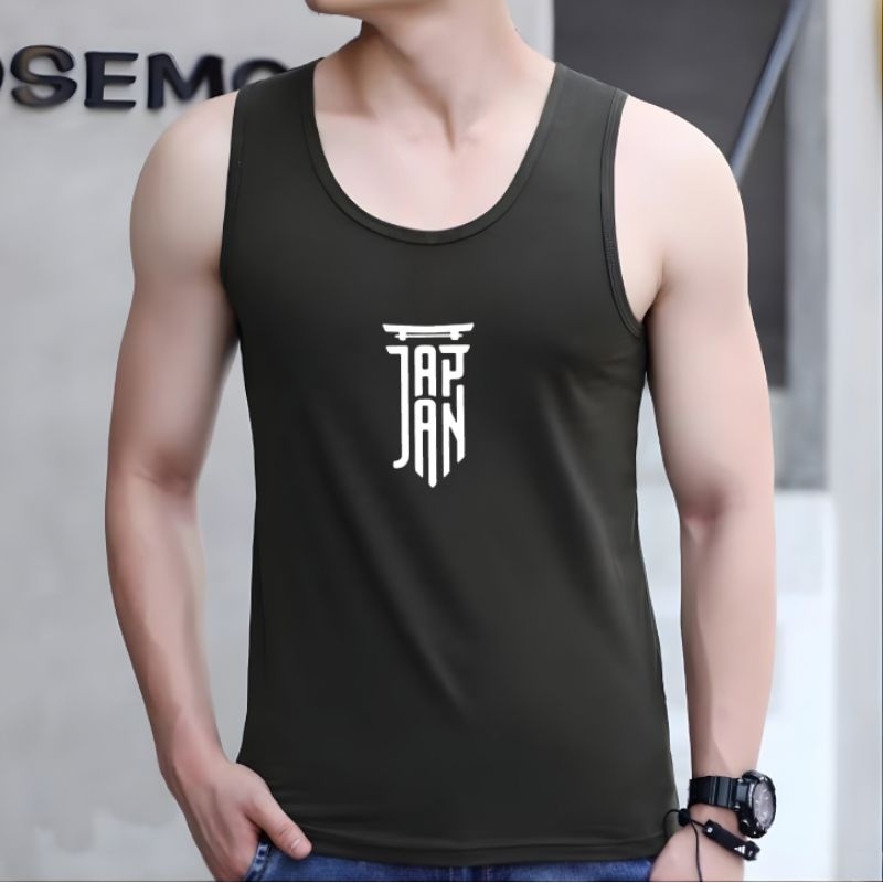 Kaos Singlet Pria Singlet Pria Dewasa Cotton Combed JAPAN