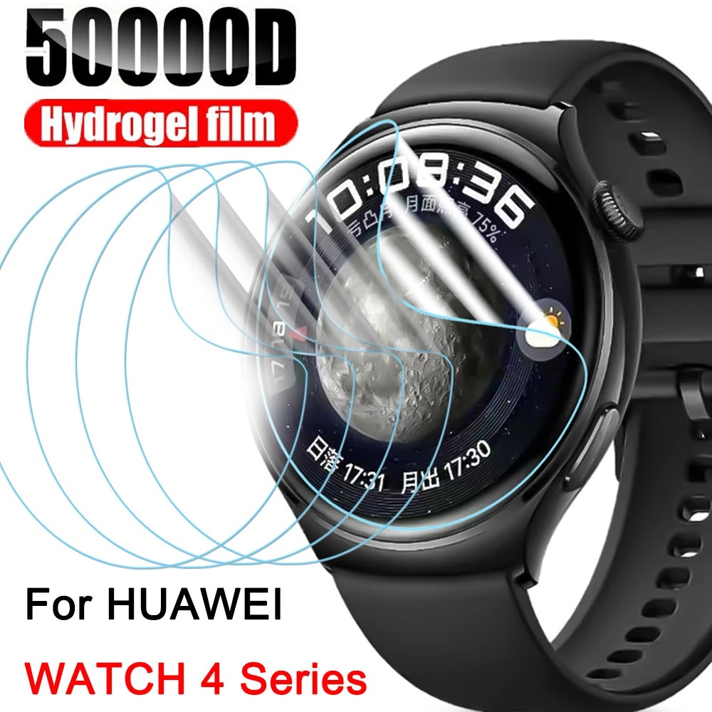 1pc Film Hydrogel untuk Huawei WATCH 4 4Pro / pelindung layar HD TPU lembut / Film Anti gores Anti Fingerprint / Accesories Smartwatch / Gel Film Touch Friendly