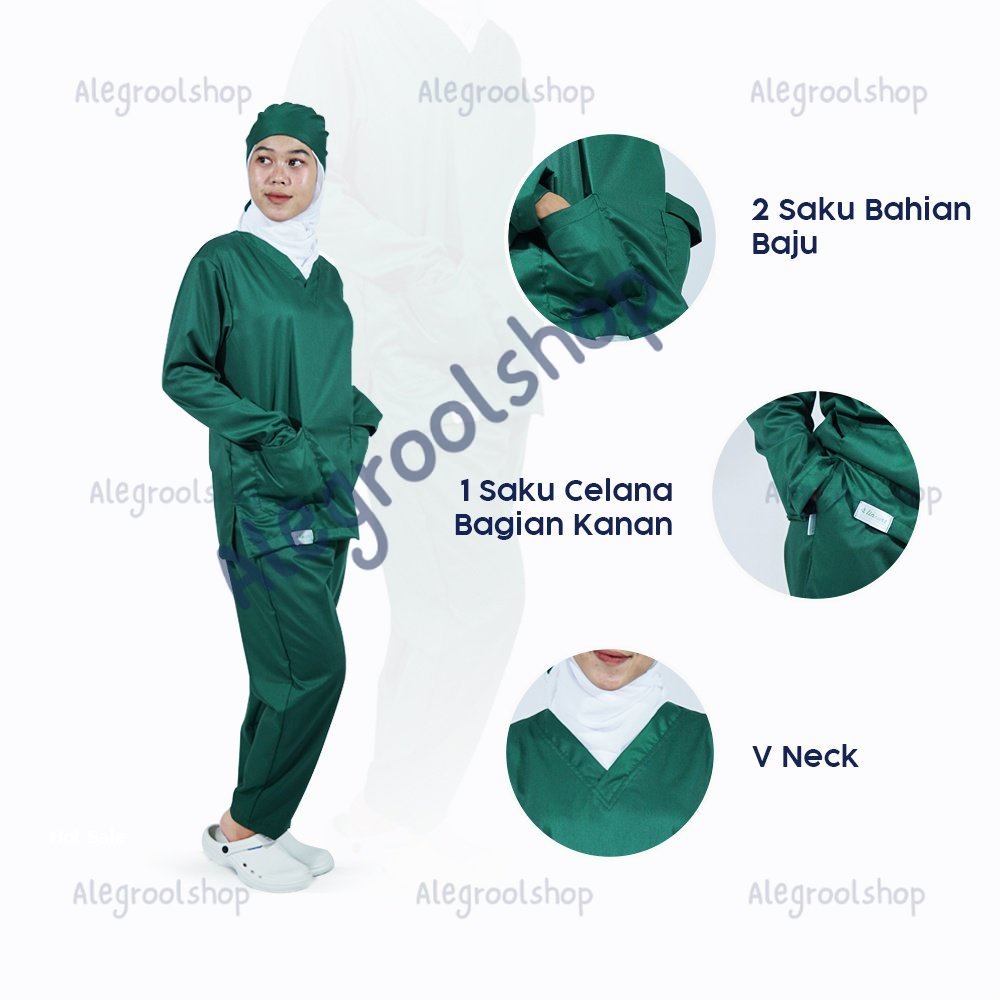 Doctor Scrub's Set Baju OK Lengan Panjang 'Cito Series'