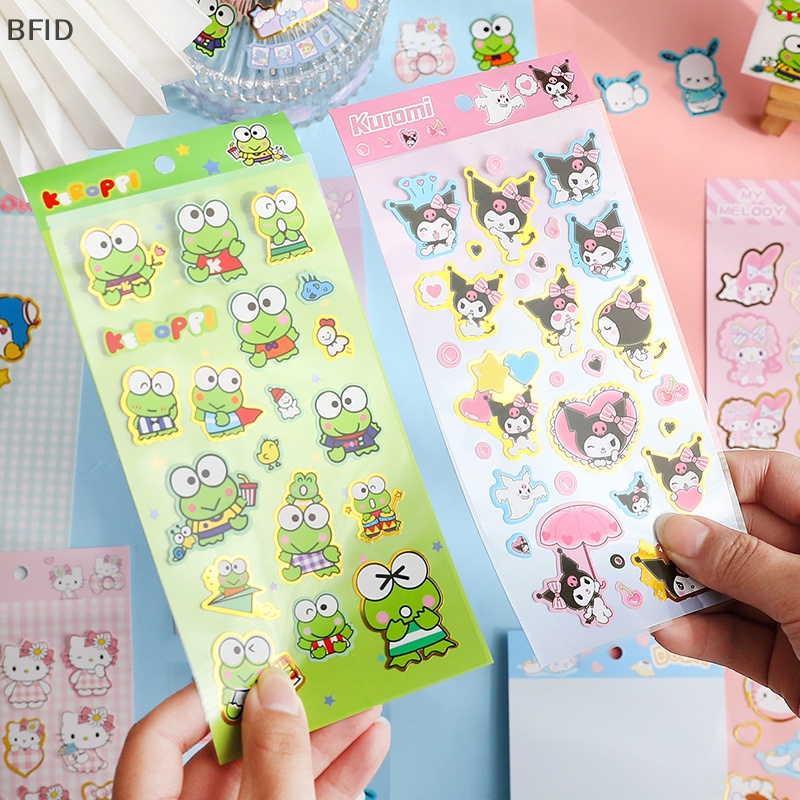 [BFID] Seri Koleksi Lucu Kartun Hewan Leaflet Pvc Tahan Air Bronzing Stiker Akun Tangan Korea Diy Stationery Sticker [ID]