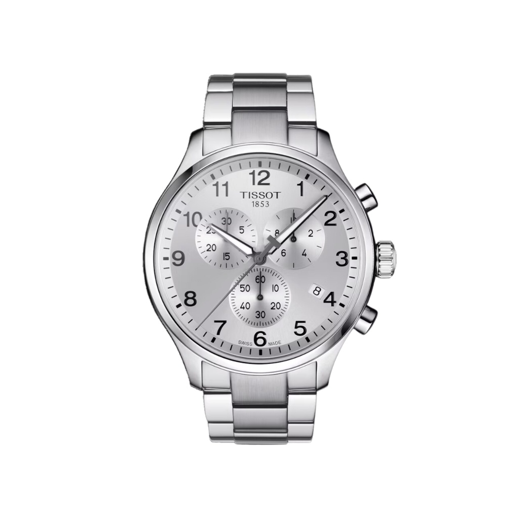 Tissot Chrono XL Classic Silver 45mm Jam Tangan Pria - T1166171103700