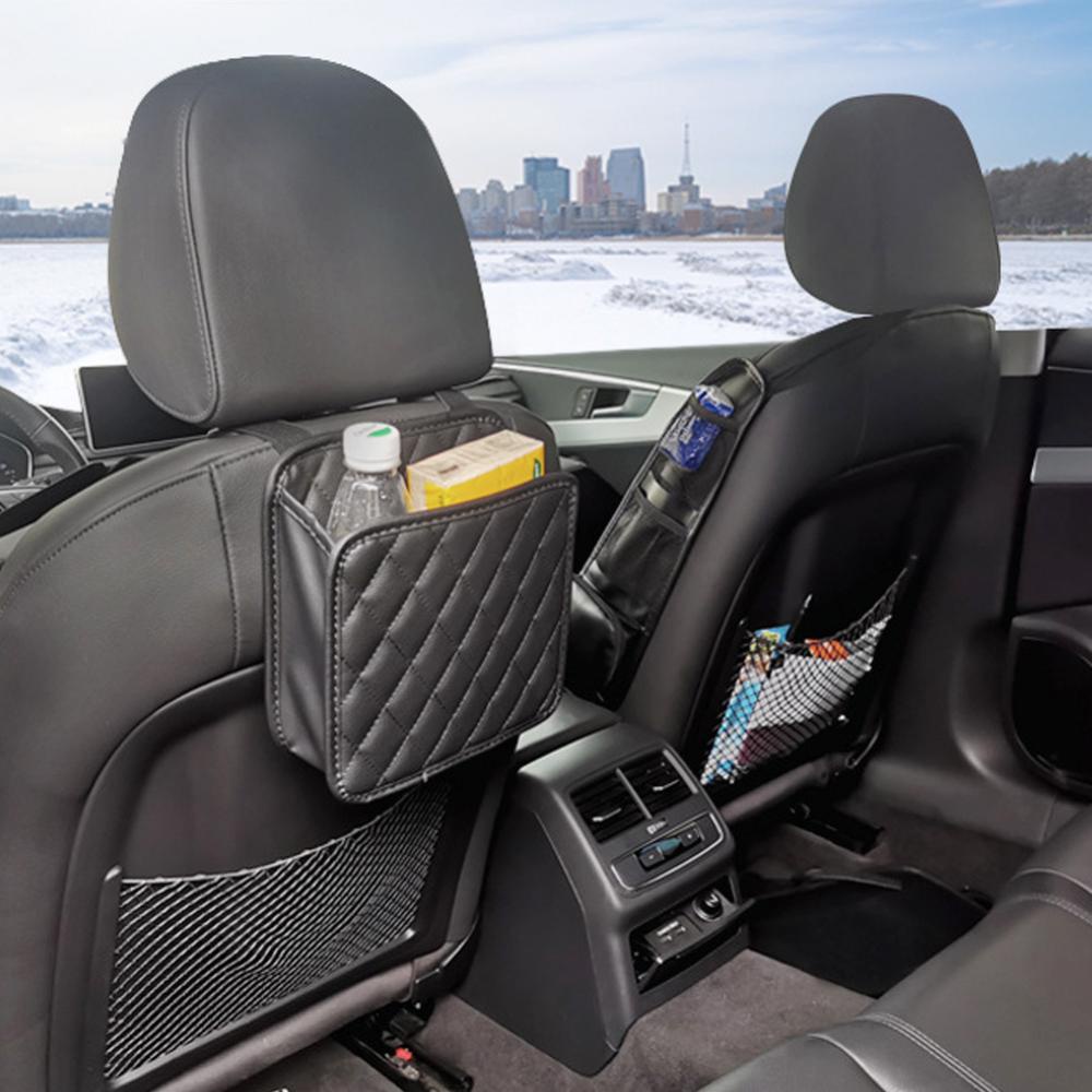 Openmall Car Back Seat Storage Box Car Storage Auto Untuk Ponsel Kantong Saku Pelindung Kursi Tas Gantung Anti Air T3X7