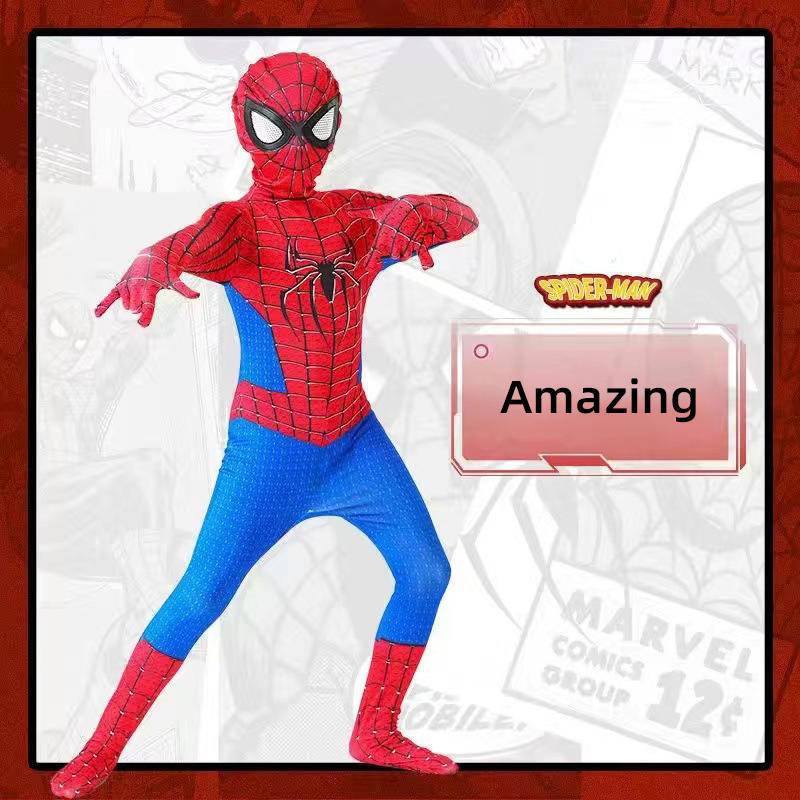 【Wetrose】 Spider Man Spiderman Spider-man Miles Gwen Spot Amazing Far From Home Cosplay Anak Anak Kid Dewasa Wanita Children's Halloween Costume Kostum