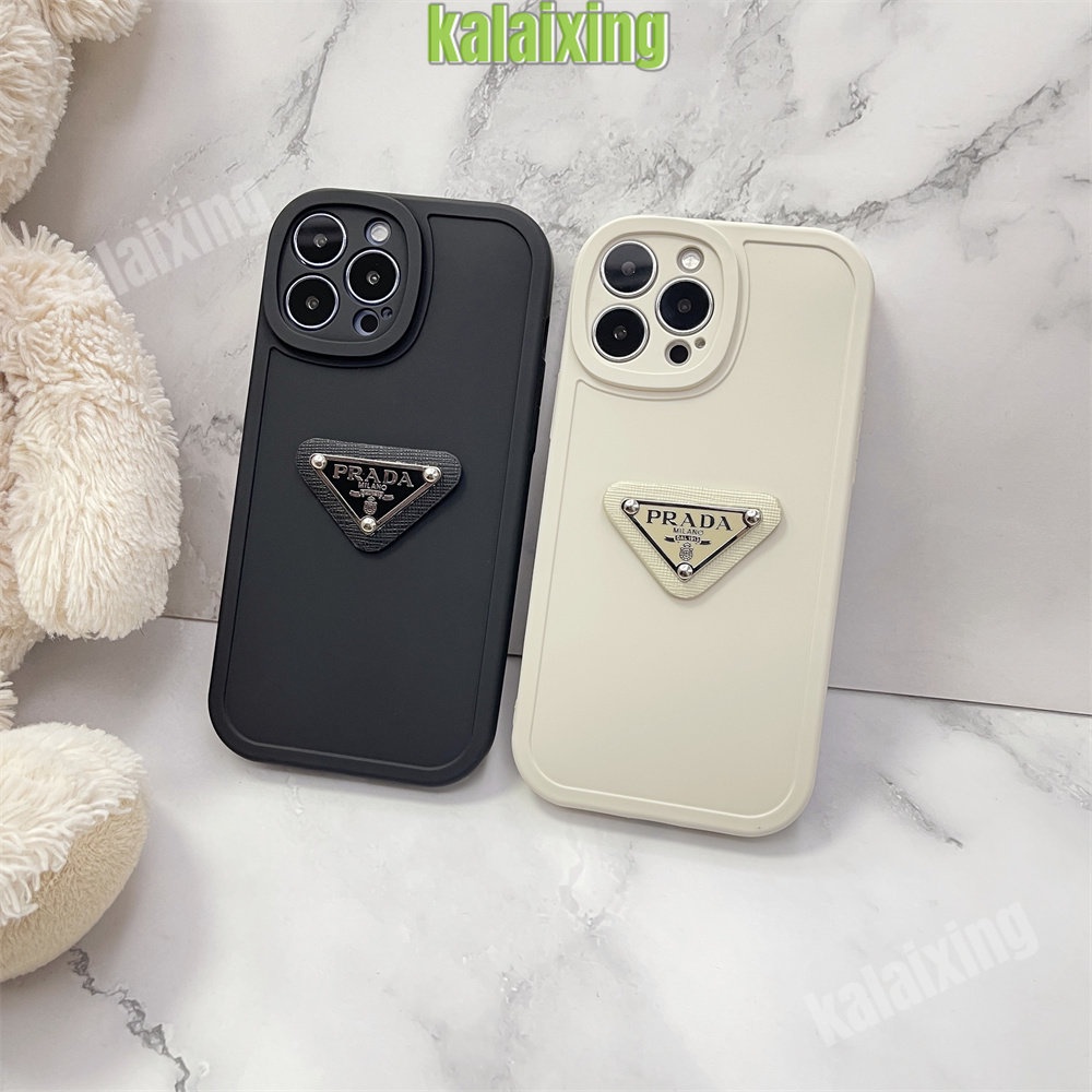 Desain Kamera Lucu Casing Silikon untuk iPhone 14 Pro Max 13 12 Pro Max 11Pro X Xs Max XR 7Plus 8Plus 3D Prada Case Soft Back Cover