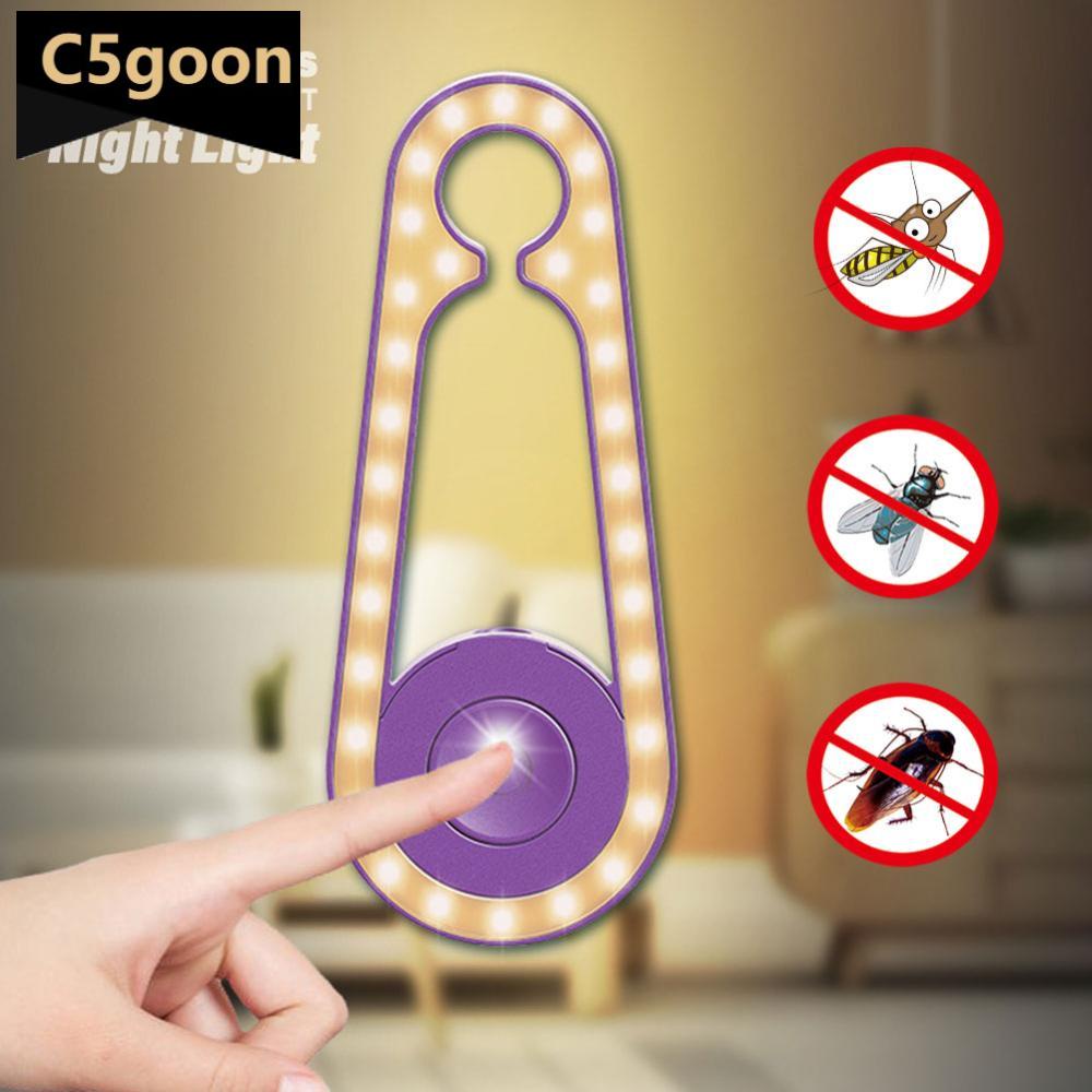 C5goon Alat Pengusir Nyamuk Ultrasonic Dengan Lampu Malam Anti Nyamuk Mouse Roach Mosquito Repellent Electronic Fly Killer H7J7