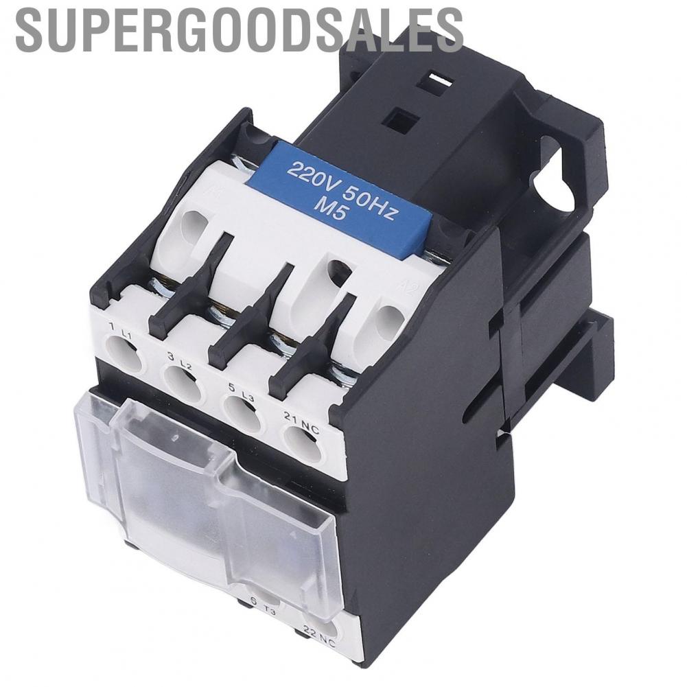 Supergoodsales Electrical Contactor  Switch Low Power Consumption Easy Installation Silver Contact for Building