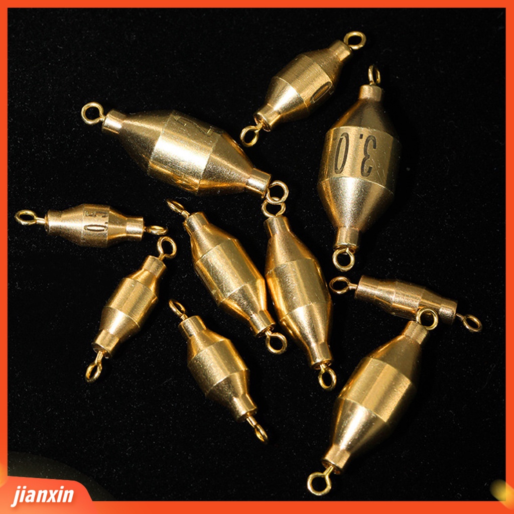 (In Stock) 10Pcs Barel Pancing Kokoh Tahan Korosi Tahan Lama Tahan Lama Pembobot Memancing Tahan Lama Peralatan Angling