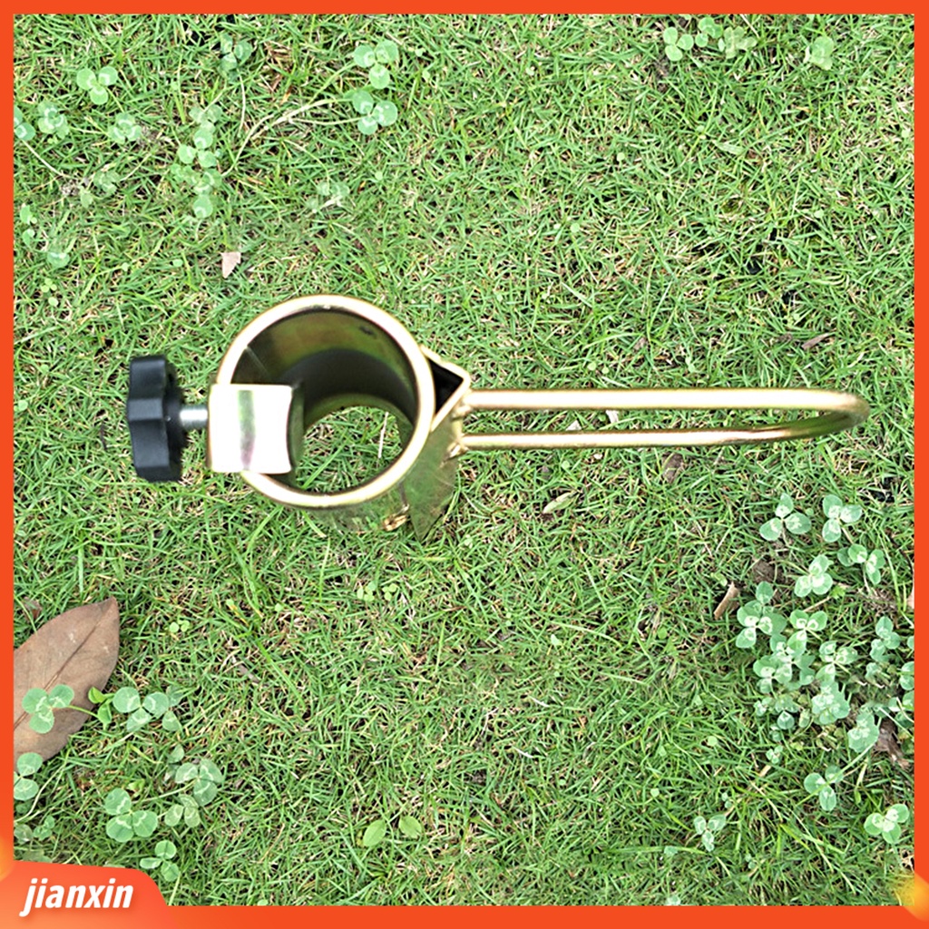 (In Stock) Payung Jangkar Tahan Aus Sekrup Adjustable Tahan Angin Heavy Duty Berlapis Warna Zinc Iron Umbrella Holder Untuk Diameter Tiang 28-32mm Payung Pantai