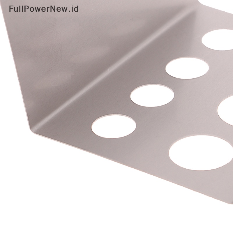 Power 7lubang Stainless Steel Rectangle Tattoo Ink Cup Holder Stand Pigmen Rak Cangkir ID