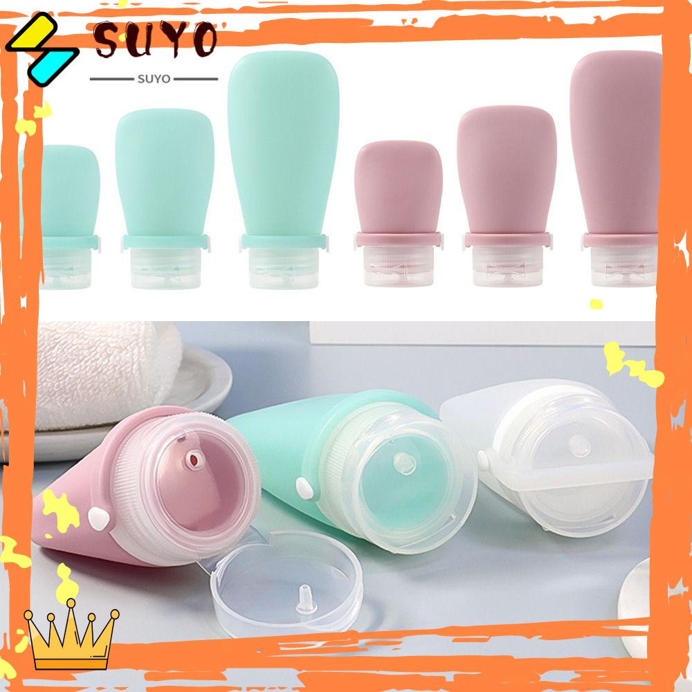 SUYO Botol Isi Ulang 30 /60 /90ML Silicone Split Bottle Wadah Pencet