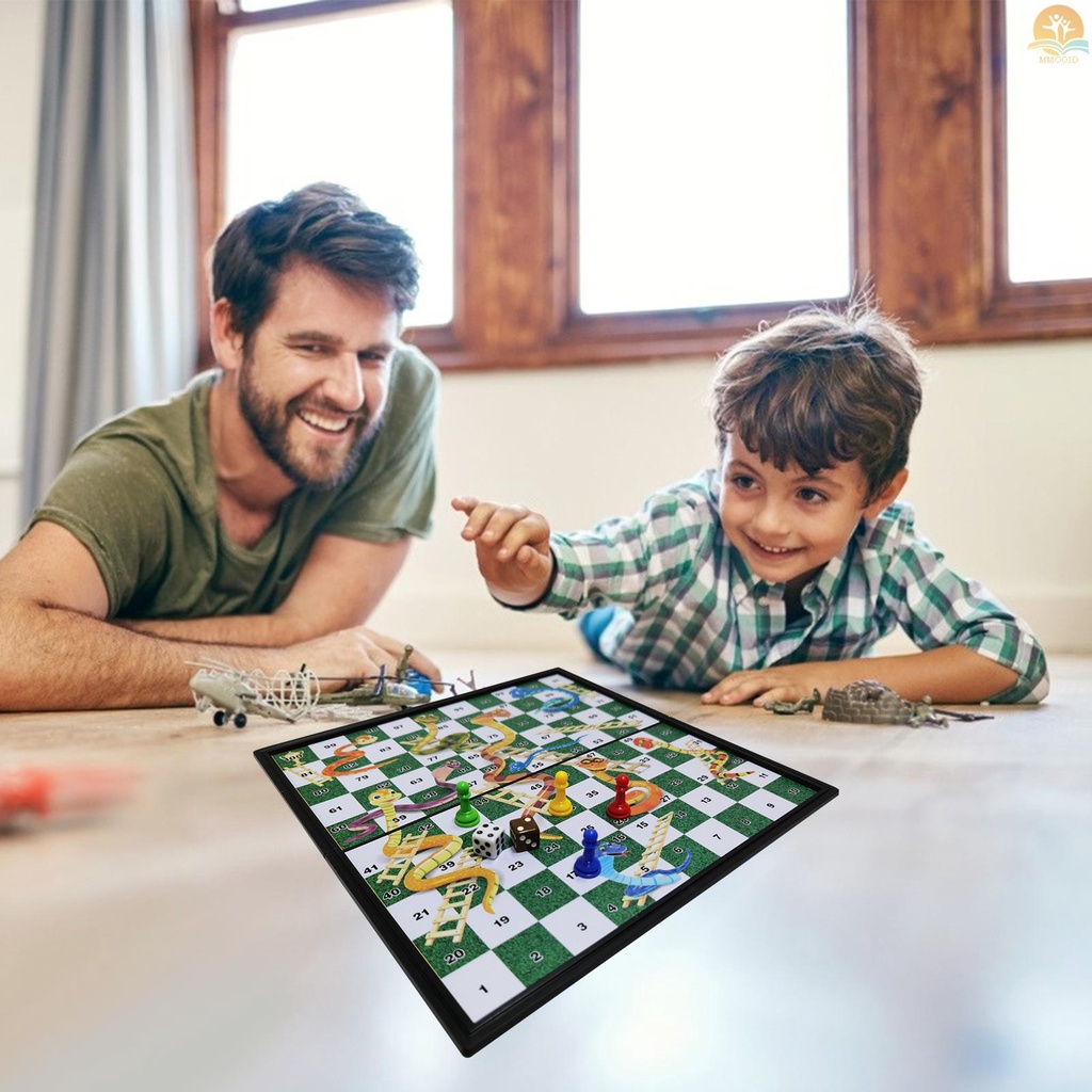 In Stock Permainan Papan Ludo Magnetik Portabel Klasik Ular Tangga Lipat Permainan Catur Hiburan Edukasi Hadiah Untuk Anak Siswa Dewasa Keluarga Rumah Sekolah Travel