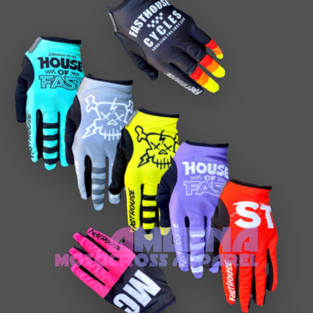 Sarung Tangan Trail - Sarung Tangan Motocross - Glove Fullprint - Glove Trabas Enduro - M8