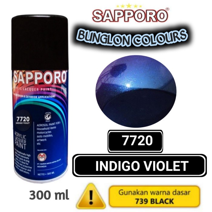 

7720 BUNGLON INDIGO VIOLET SAPPORO STANDAR 300ml Cat Semprot Pylok