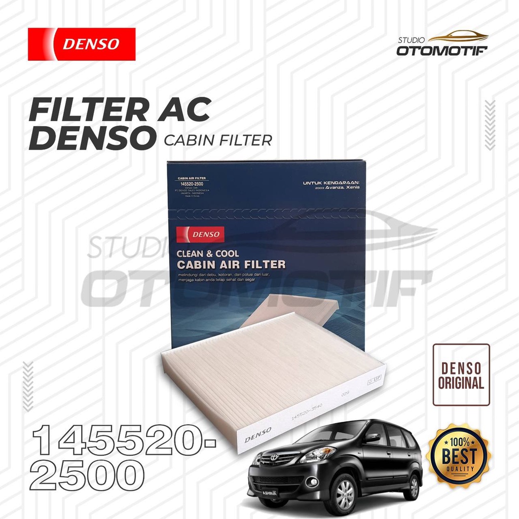 FILTER KABIN AC AVANZA XENIA VELOZ OLD 2004-2010 DENSO 2500 ORIGINAL FILTER CABIN