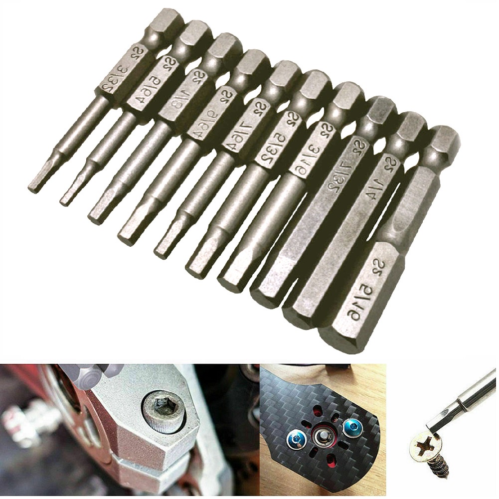 Mata Obeng Perkakas Bengkel 10pcs Imperial Wrench Alat Magnet