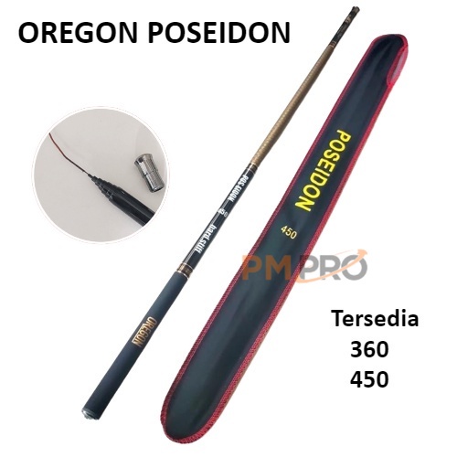 Joran Tegek Carbon Ruas Panjang Oregon Poseidon 360 450 Action Hard Tangkai Atau Tongkat Pancing Bah