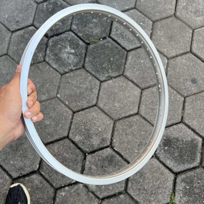 RIMS 20 48 HOLE BMX 48H ARAYA 20HE MP-707X ORIGINAL SINGLE WALL SILVER