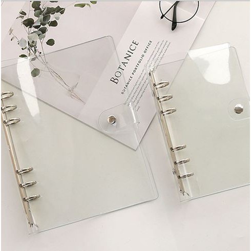 

[A5 A6] Cover Clear Binder Bening Transparan A5 A6 / 6 Ring Lubang Holes 3