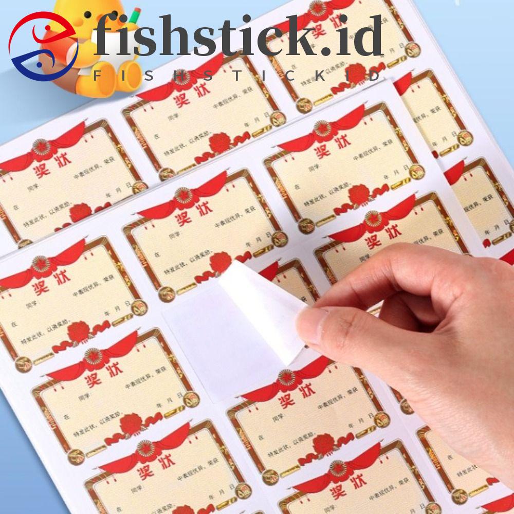 Fishstick Mini Reward Stiker Siswa 15pcs /sheet Sealing Sticker Kelas Tk Sd Stiker Insentif Sekolah